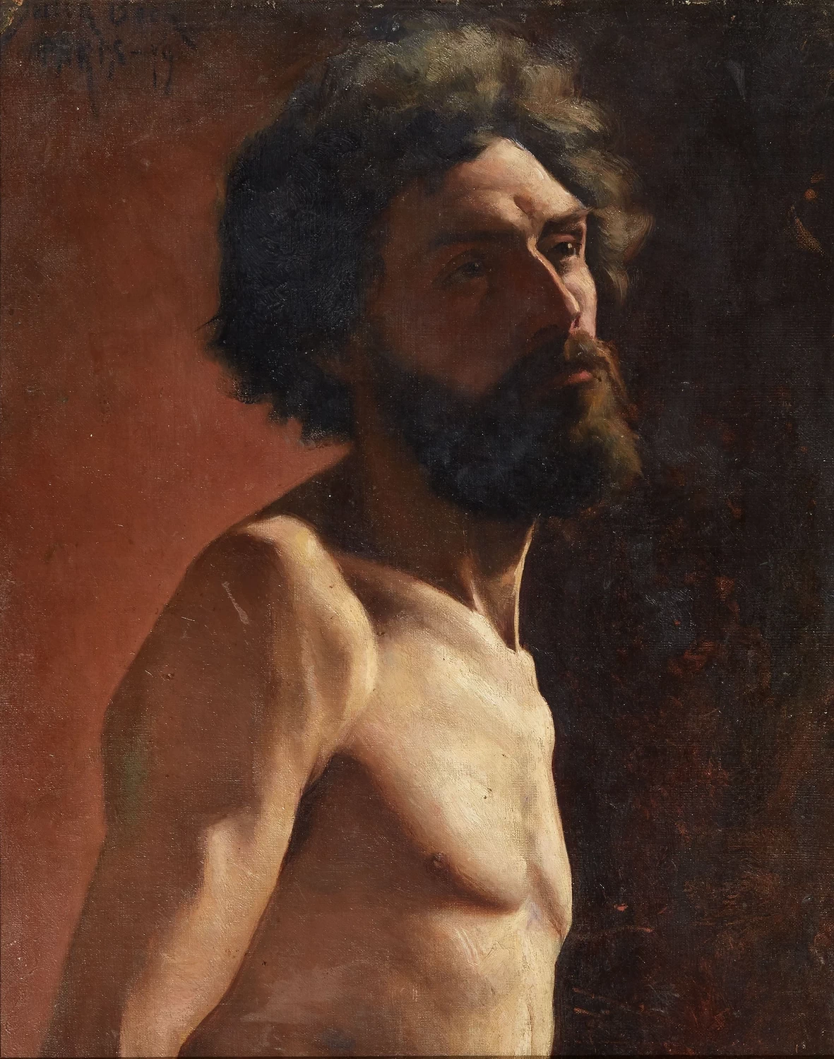 Modello maschile, 1879